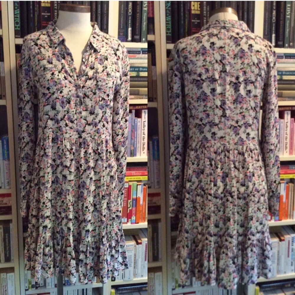 Ganni Floral Babydoll Dress - Picture 3 of 11